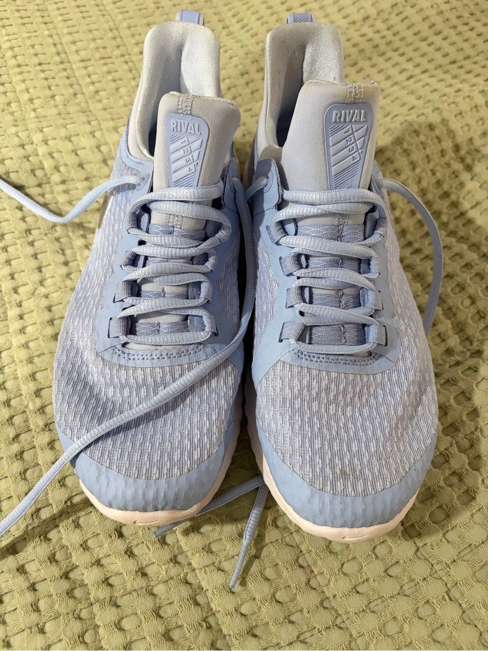 Nike Rival Women's Athletic Shoes in Light Blue and White